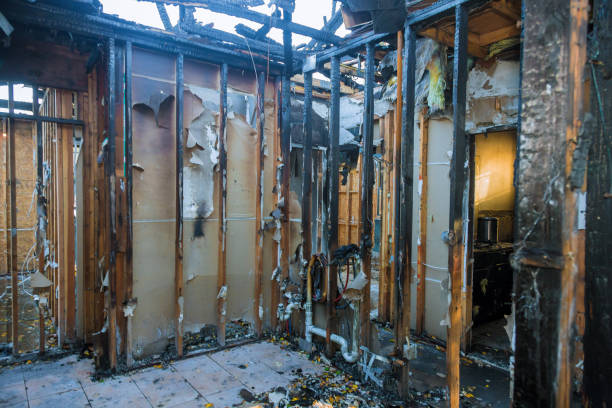 Professional Fire Damage Removal technician working in West Jefferson, NC